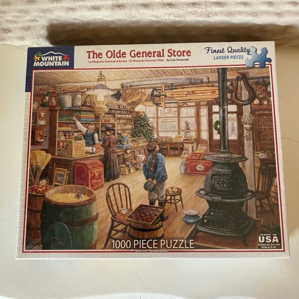 White Mountain "The Olde General Store" 1000 Piece 24" x 30"‎ Puzzle *NEW*
